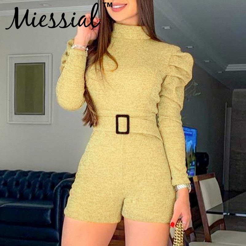 yellow bodycon jumpsuit