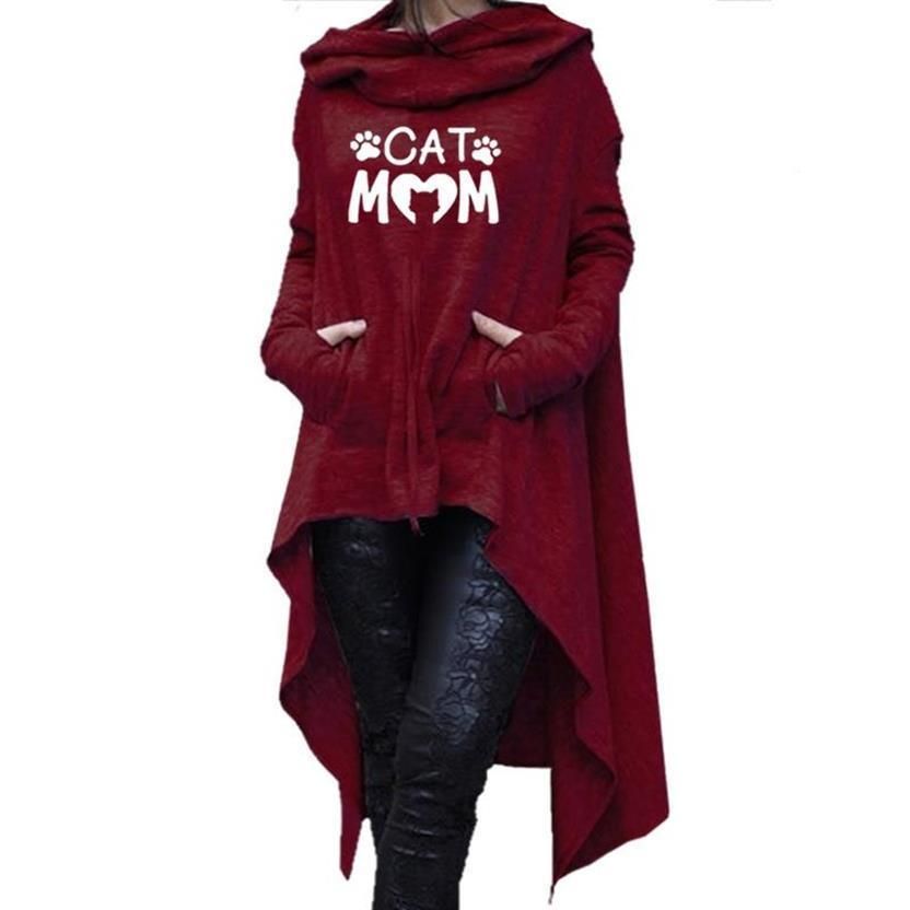 Compra Sudaderas Para Mujer Cartas Printlong Sudaderas Irregulares Sudaderas  Kawaii Tops Impresión Harajuku Ropa Para Jóvenes Hebilla Recortada Barato |  Entrega Rápida Y Calidad | Es.Dhgate
