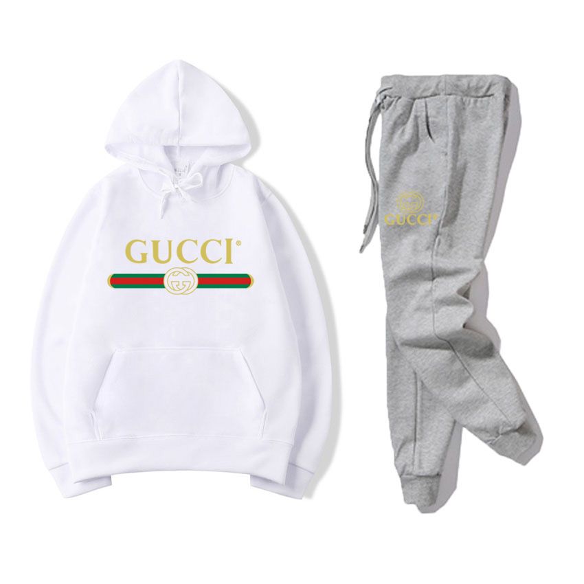 white sweatsuit for men