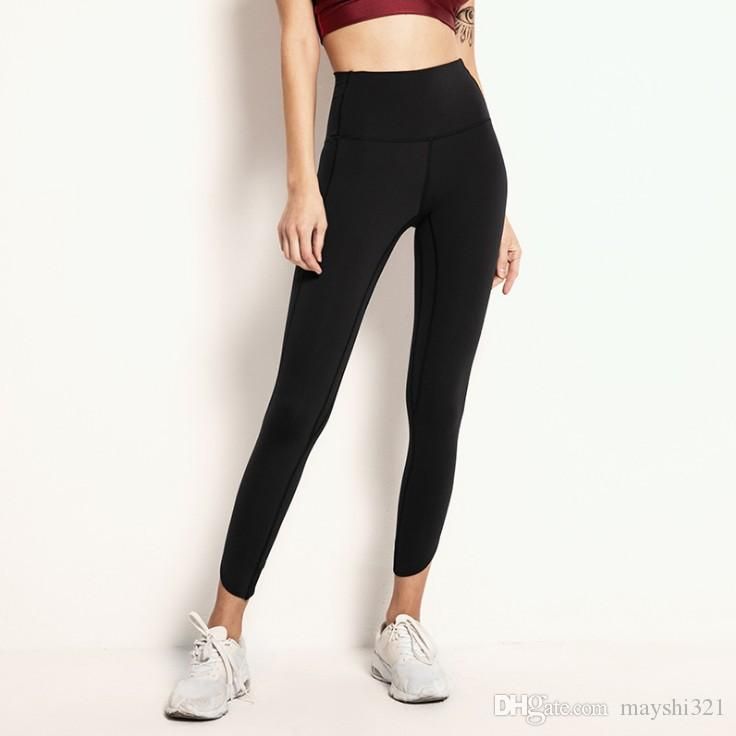Solid Color Women Yoga Pants High Waist 