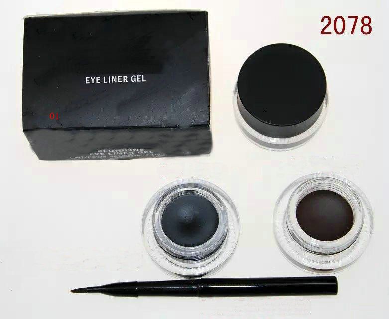 Wholesale Eyeliner Makeup NEW Black Eyeliner Waterproof Gel Liner+Free