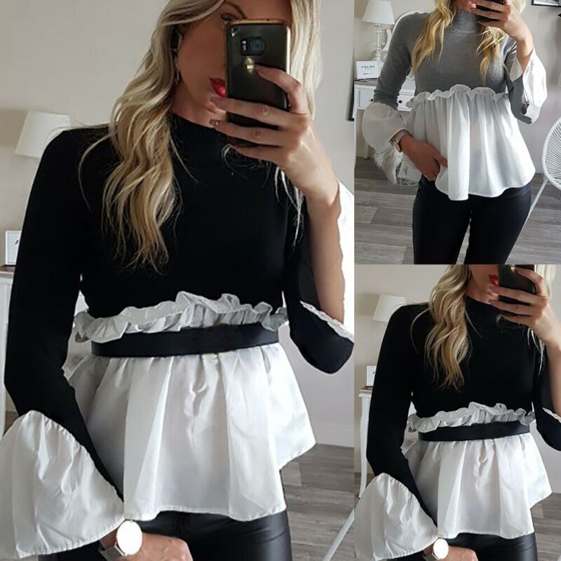 frill ruffle blouse
