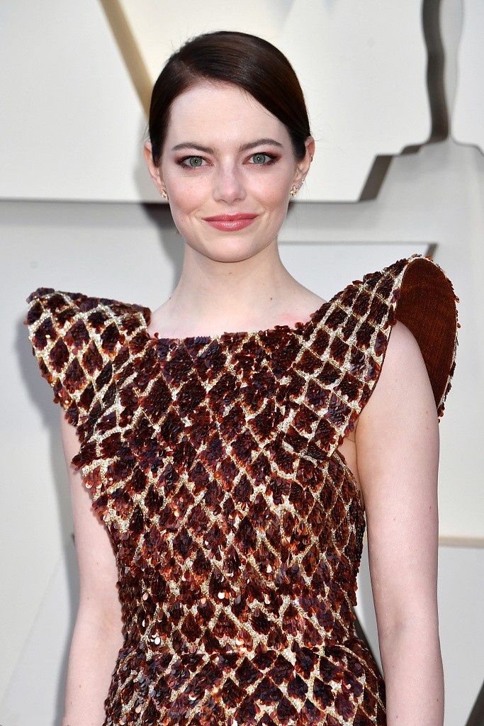Grosshandel Emma Stone Oscar 2019 Roter Teppich Kleid Schwarz