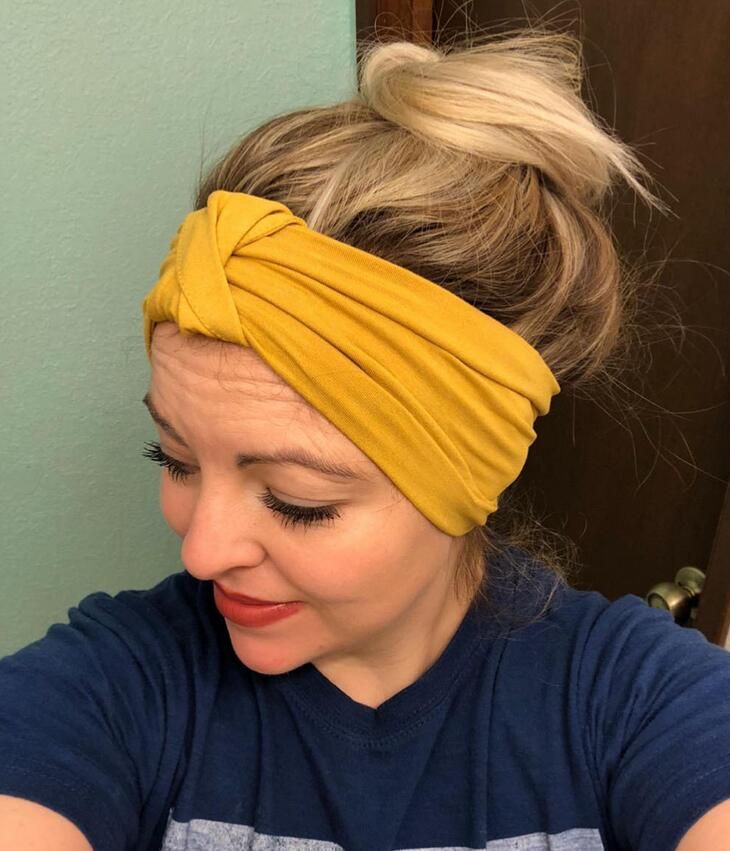 Women Turban Twist Knot Head Wrap Hair Headband Twisted Knotted Hair Band HI 
