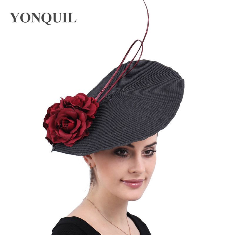 ladies red wedding hats uk
