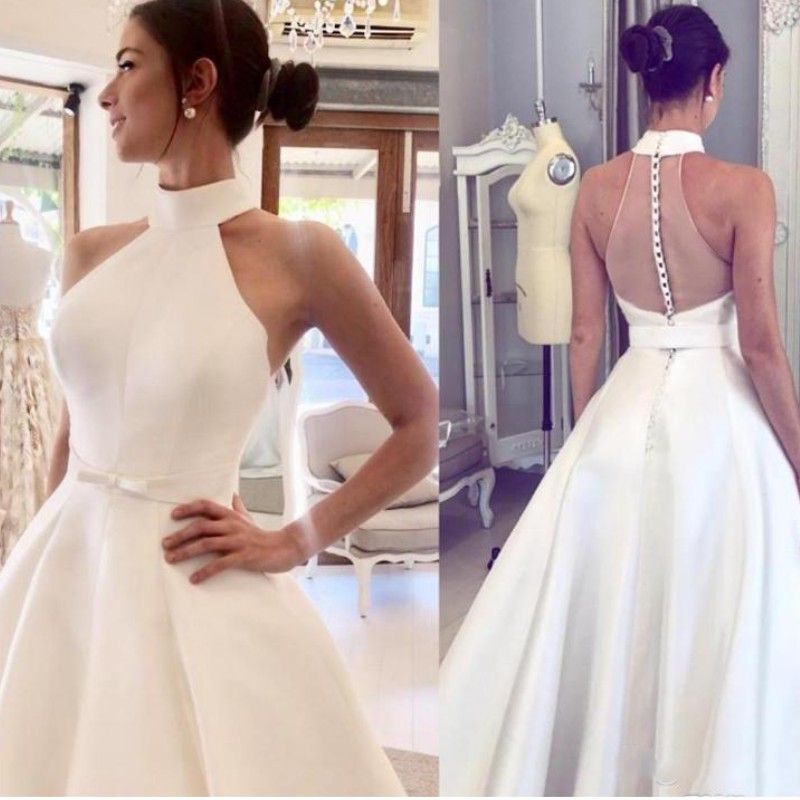 halter neck wedding dress 2019