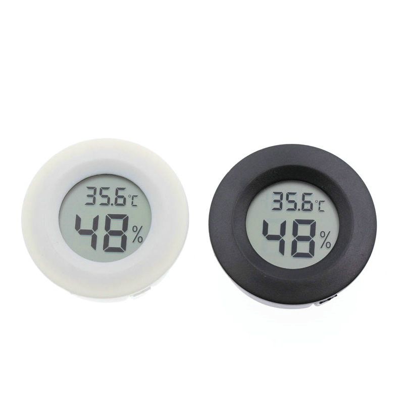 LCD Digital Thermometer Round Electronic Hygrometer Freezer Tester Detector Best 