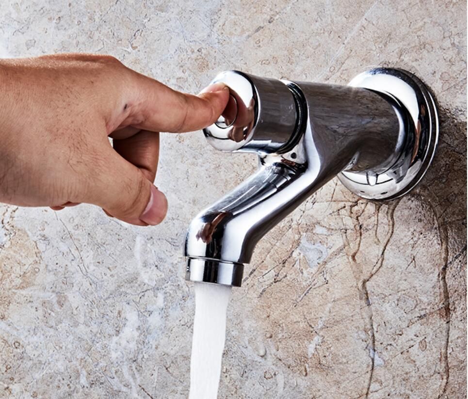 Public Delay Push Type Self Closing Saving Water Delay Faucet Bathroom Sink Tap