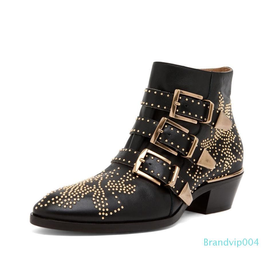 chunky studded boots
