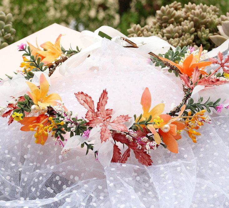 leaf flower crown