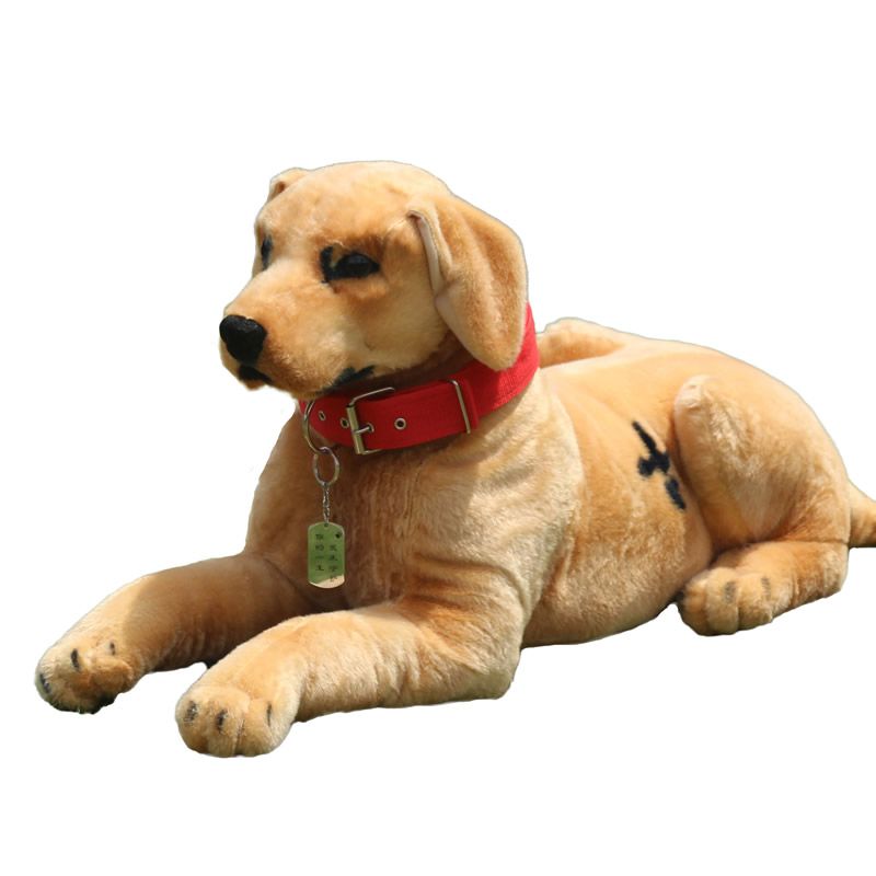 Realistic Puppy Labrador Dog Plush Animal Model Decor Ornament Photography Prop 