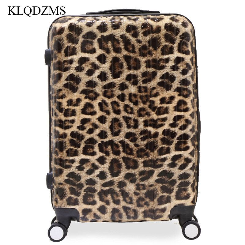 leopard print carry on luggage