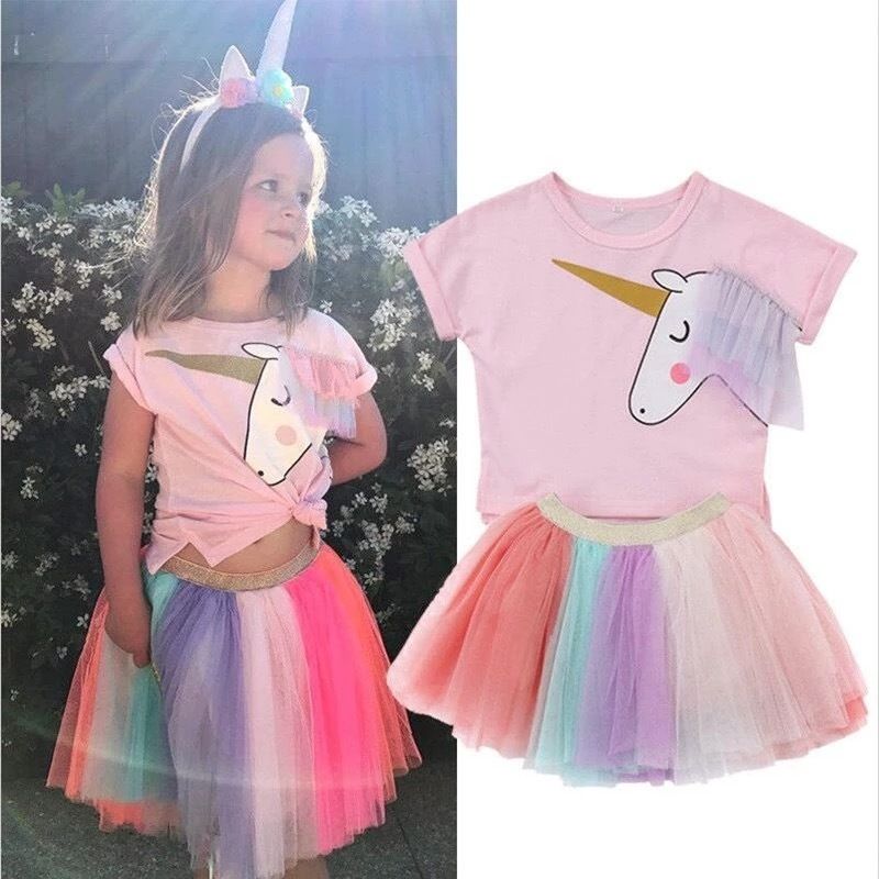 unicorn birthday dress girl