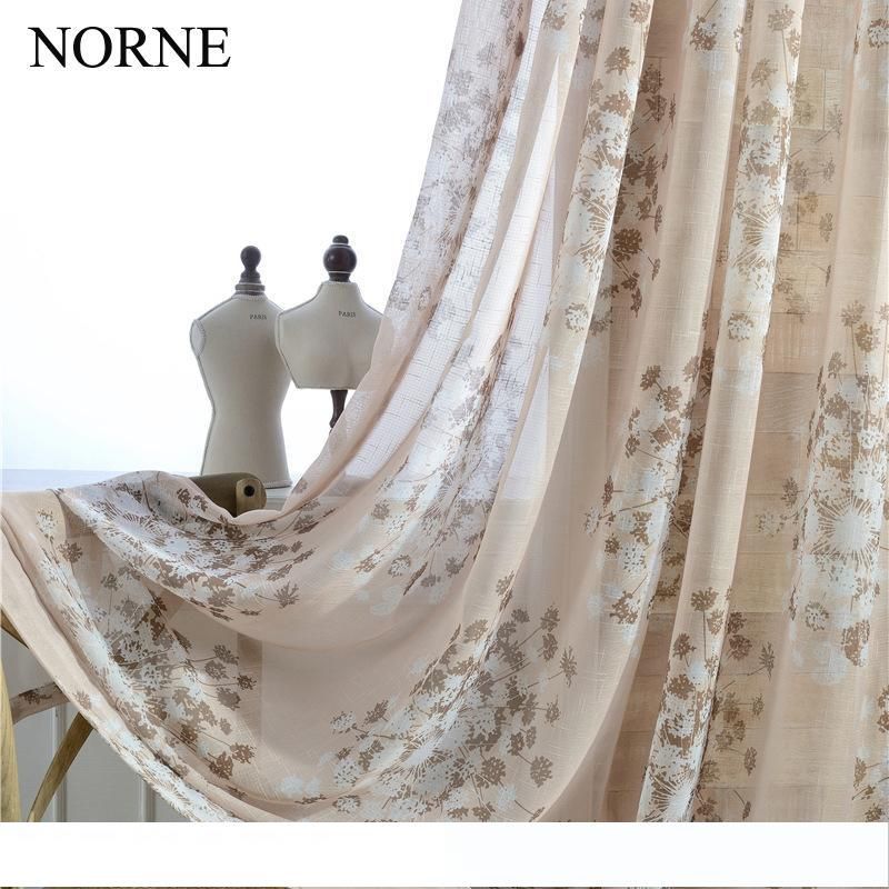 Norne Modern Tulle Window Curtains For Living Room The Bedroom The