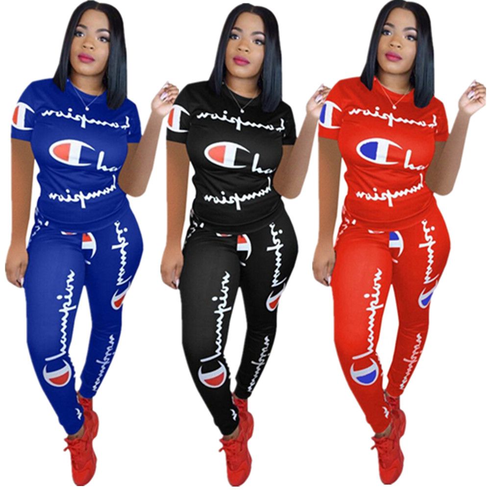 Tracksuit Short Sleeve T Shirts + Pants 