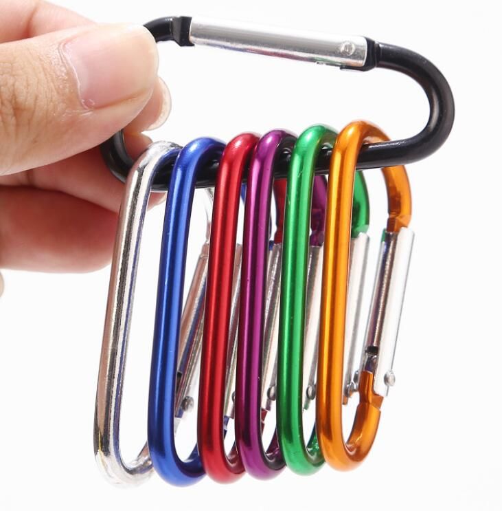 Hiking Carabiner 12pcs Key Chain Camping Traveling Clip Snap High Quality 