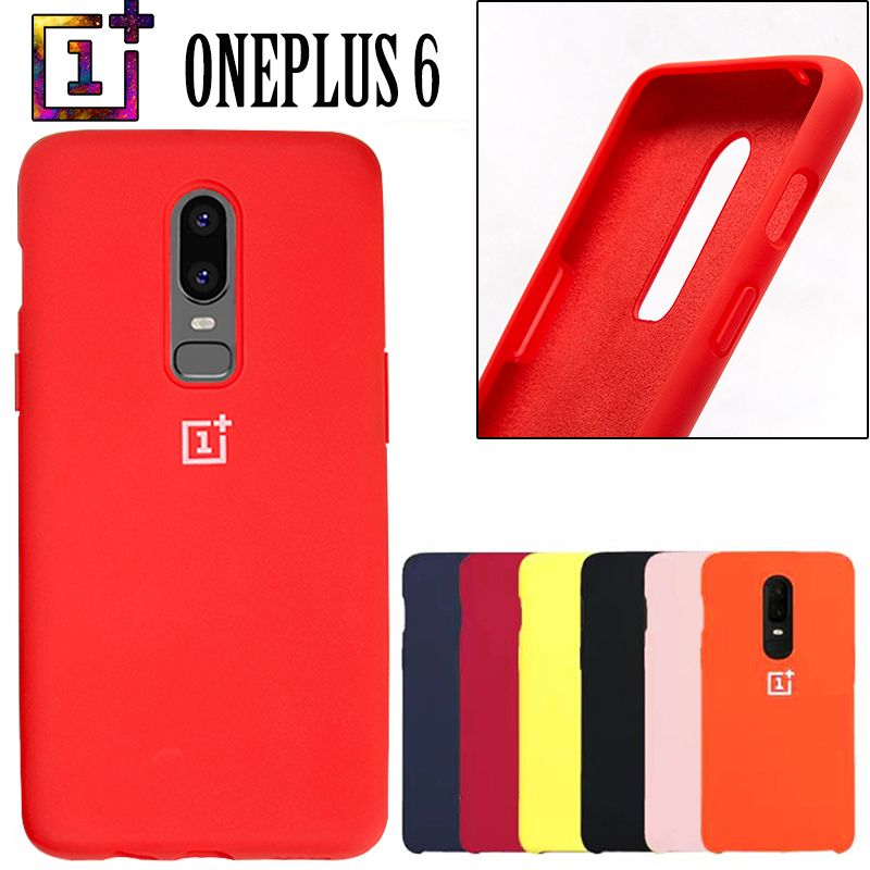 OnePlus 6 Funda trasera Plus Funda de teléfono de silicio suave con