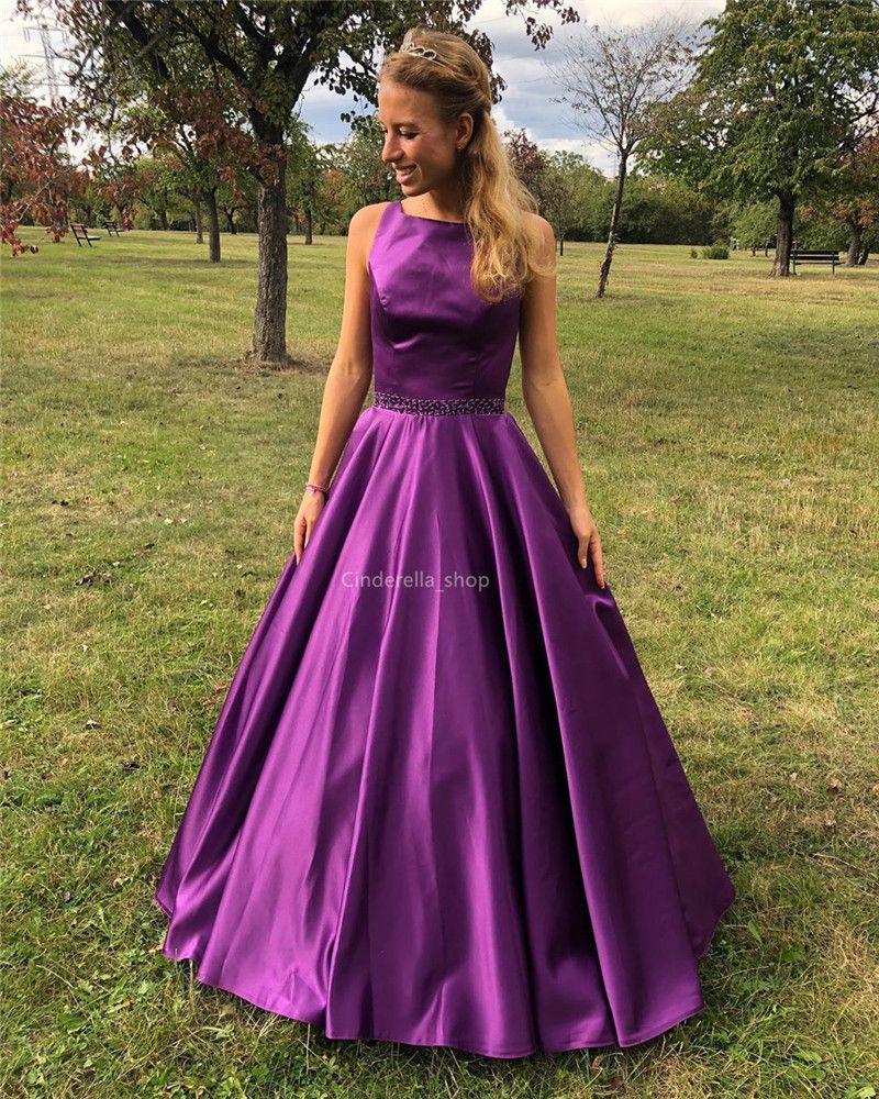 Purple Cinderella Prom Dresses