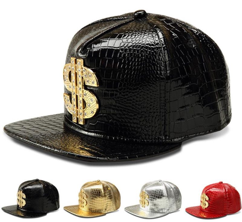 leather hip hop cap