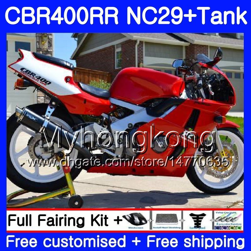 Kit For Honda Nc29 Cbr400 Rr Cbr400rr 94 95 96 97 98 268hm 21 Cbr 400 Rr Nc23 Cbr 400rr 1994 1995 1996 1997 1998 1999 Glossy Red Fairings From Myhongkong 321 58 Dhgate Com