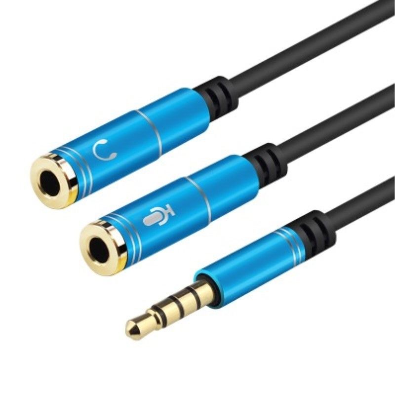 2021 Earphone Splitter 3.5mm Audio Splitter Cable Earphone Extension Cables 3.5mm Jack Plug Male