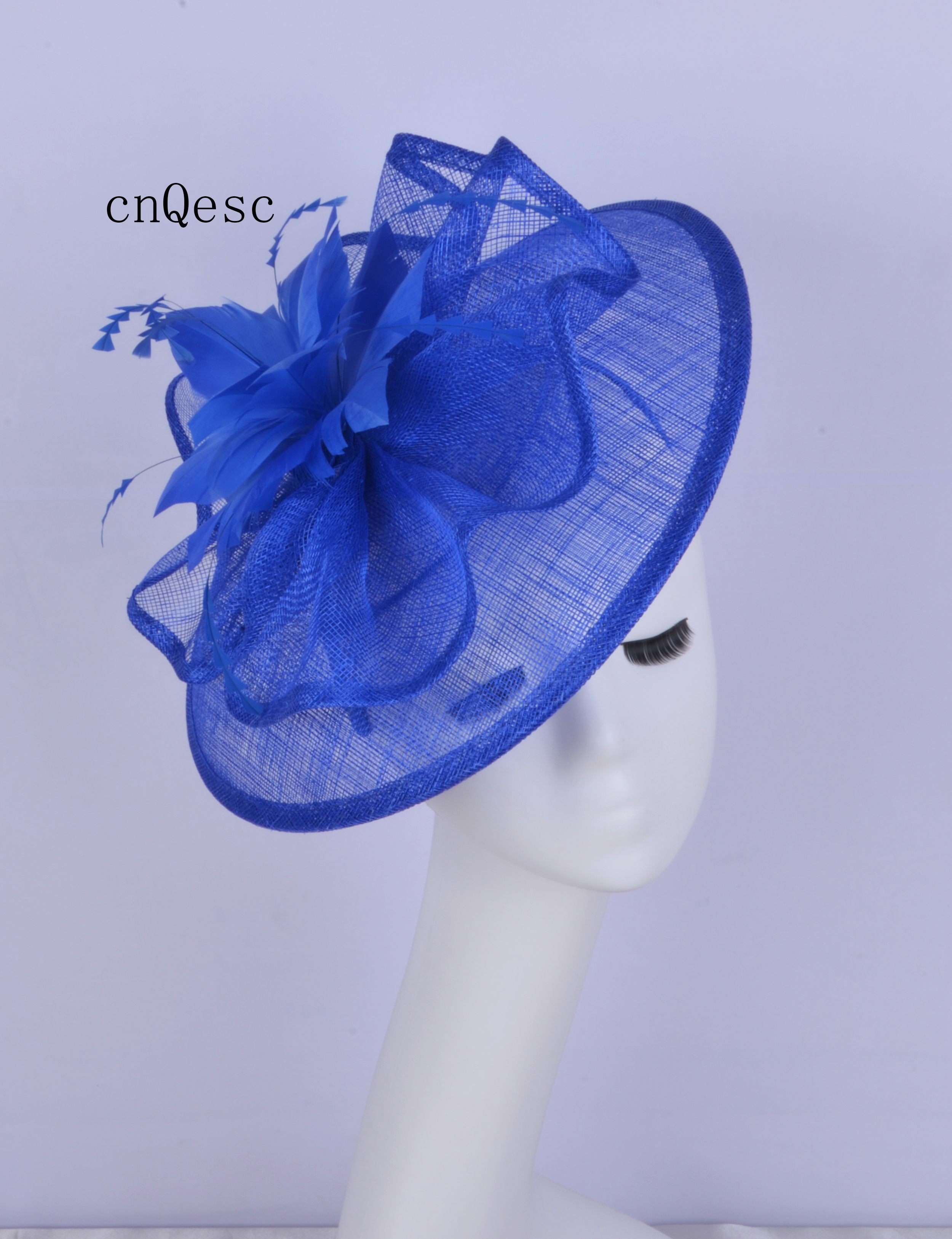Blue Ladies Formal Dress Hat 