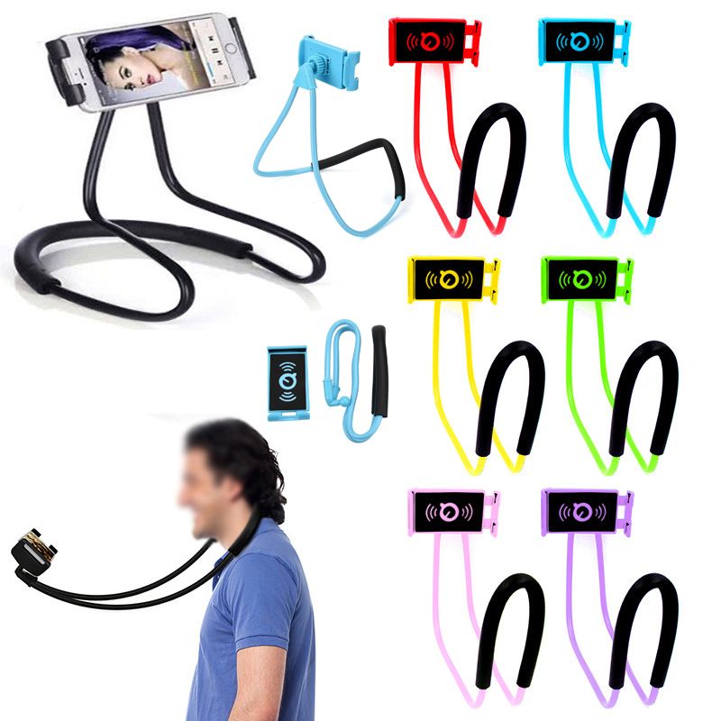 Universal Lazy Hanging Neck Phone Holder Flexible CellPhone Holder 360 Degree Rotating Phone