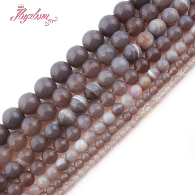 Diy 4//6//8//10//12mm Natural red stripes stone Round Beads fit bracelet necklace