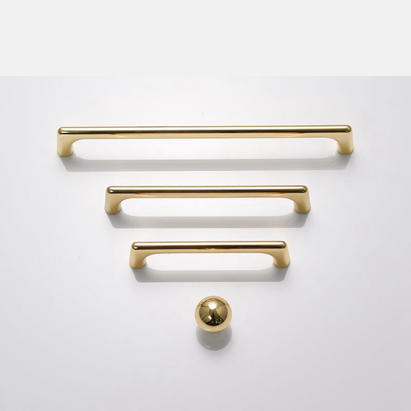 2020 Modern Polished Gold Kitchen Knobs And Pull Dresser Drawer