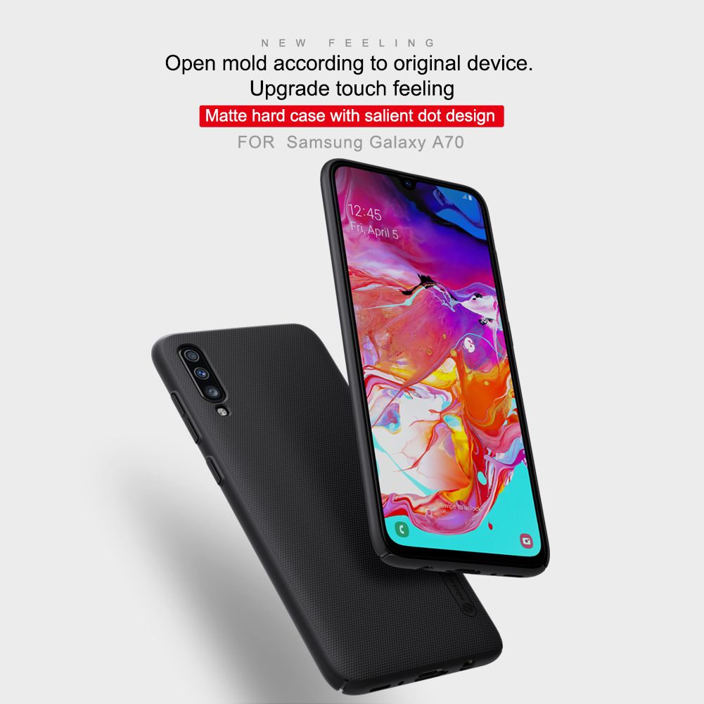 Compre Caso Para Samsung A70 Capa Samsung Galaxy A70 Nillkin Super Fosco  Escudo Matte Saliente Dot Back Cover Presente Titular Do Telefone Em Granel  De Cases Para Celulares | DHgate.Com