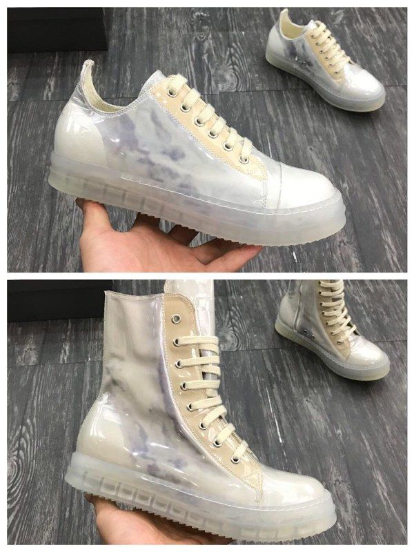 Acquistare Rick Owens Moda Scarpe Designer Uomo Donna Modelli Di Stampa 3D  Trasparenti Coppia Scarpe Casual Moda Sneakers Femmes Espadrillas Taglia 35  46 Economico | Consegna Veloce E Qualità | It.Dhgate
