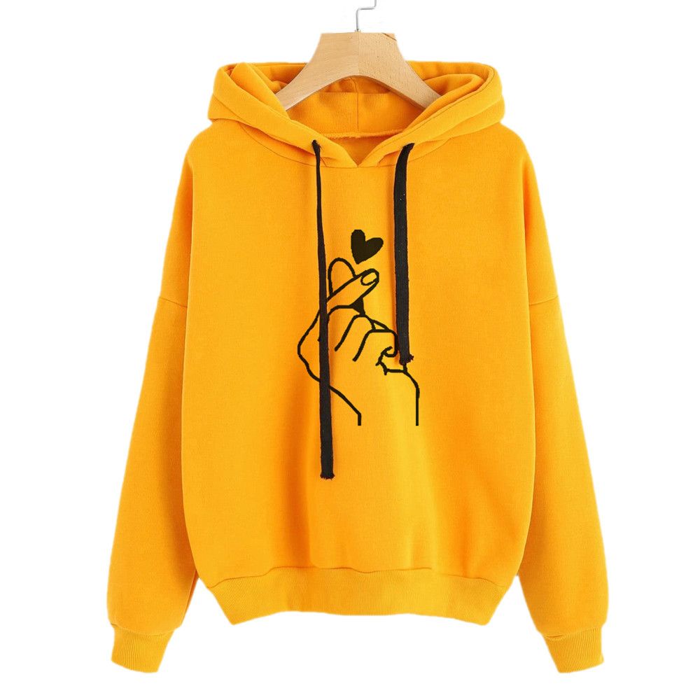 2020 Korean Style Women Sweatshirt Hoodies Hooded Polerones Mujer