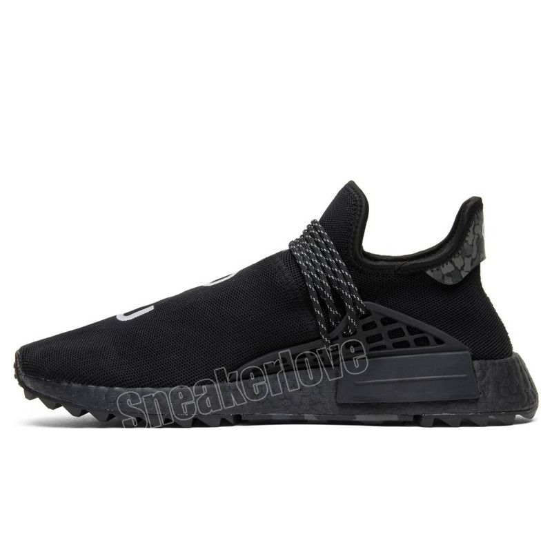 36 45 Human Race Hu trail pharrell williams men running shoes Cream Nerd black white BBC mens trainer women sports runner sneakers
