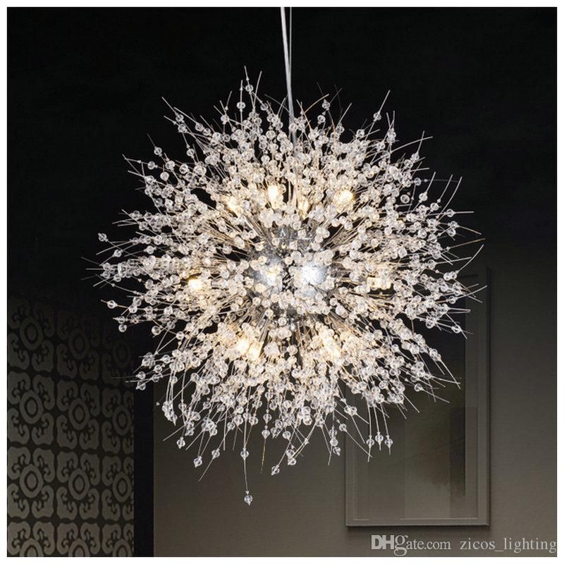 compre iluminacion de la lampara colgante cristal lamparas led de la lampara de cristal moderna luz colgante lustres de cristal lampara de la luz del
