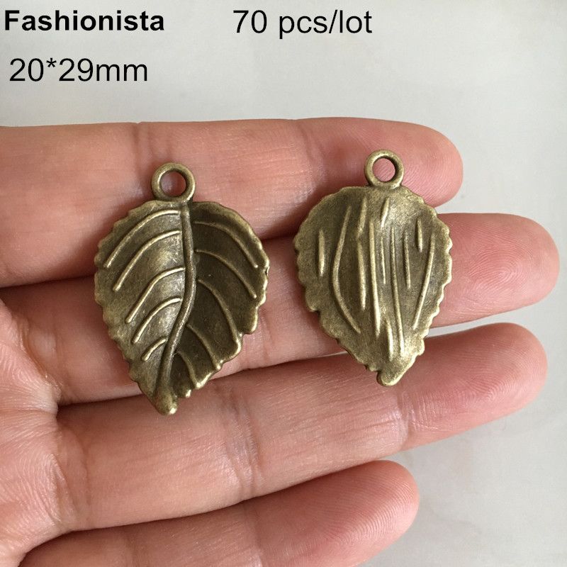 15mm 20 Leaf Charms Antique Bronze