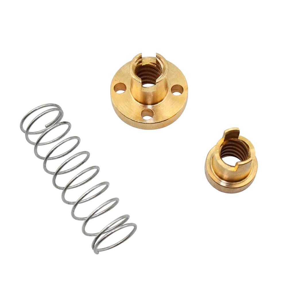 Linear Motion Lead Screws 10pcs/lot T8 Anti Backlash Spring Loaded Nut