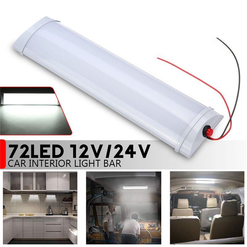 2019 10w Car Interior Led Light Bar 72 Led White Light Tube With Switch For Van Lorry Truck Rv For Camper Boat Indoor Ceiling From Pubao 34 87