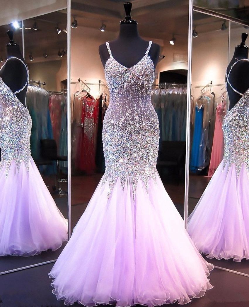 mermaid style evening gowns