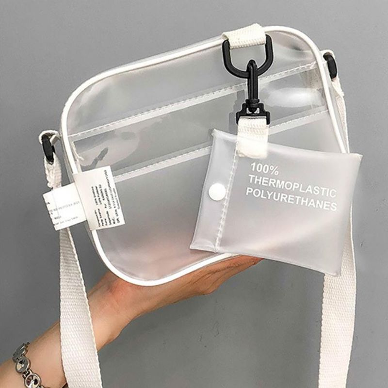 cross body clear bolsa