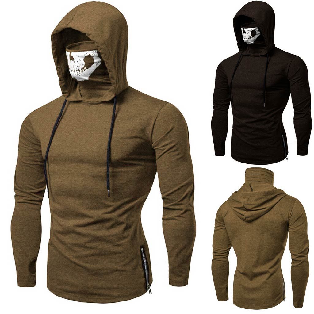 brown skull moletom com capuz