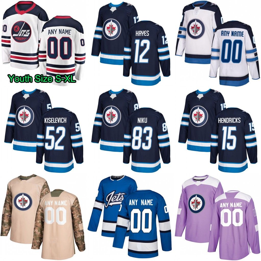 winnipeg jets jersey size chart