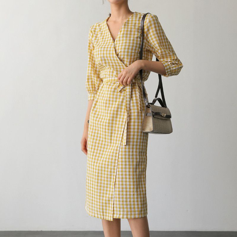 plaid summer dress