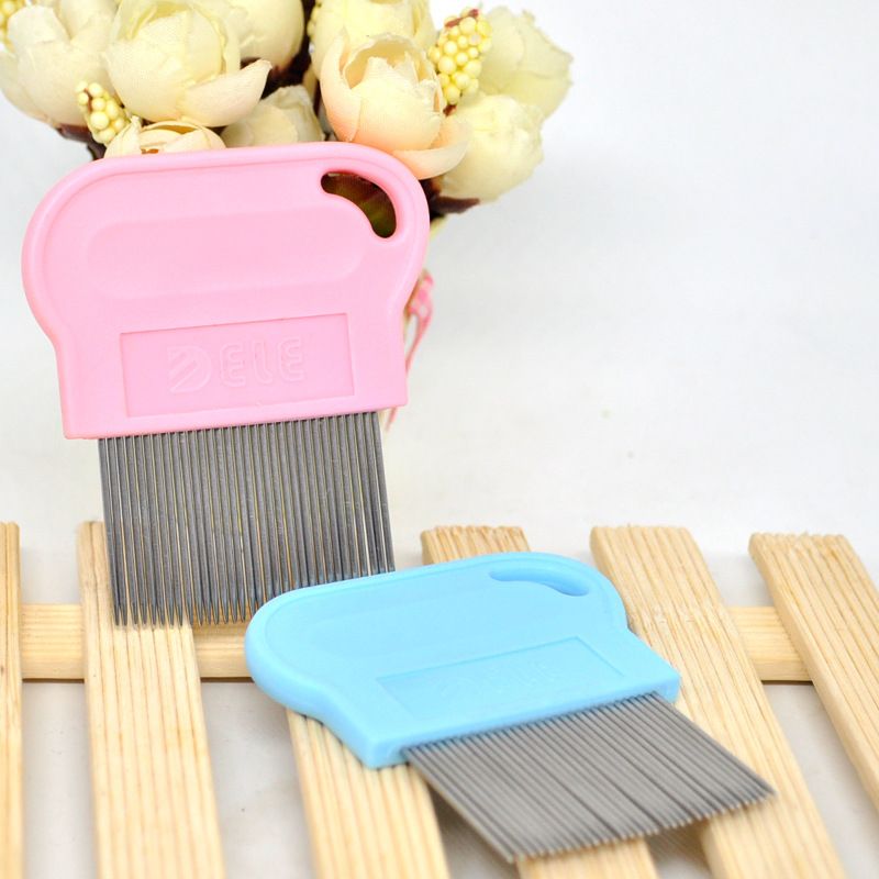 2020 Pet Lice Comb Non Slip Handle Nit Free Pet Dog Cat Louse Flea