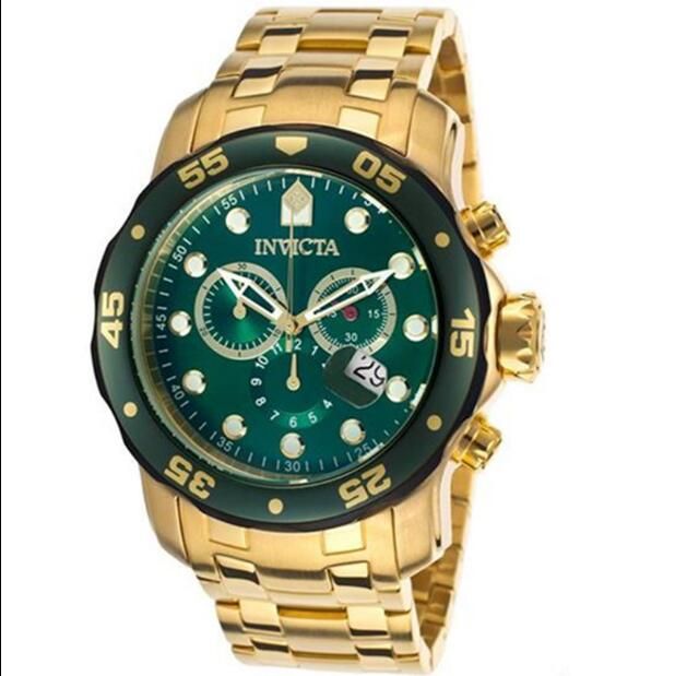 invicta pro diver scuba gold