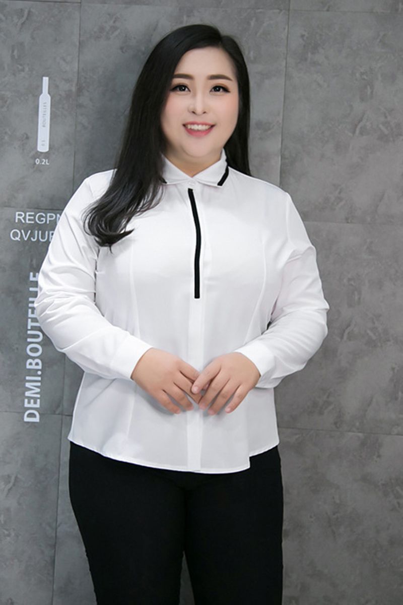 plus size womens business shirts