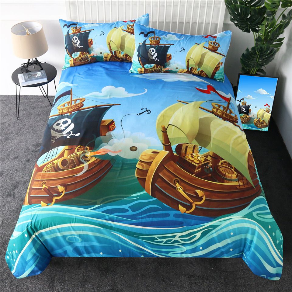 teal kids bedding