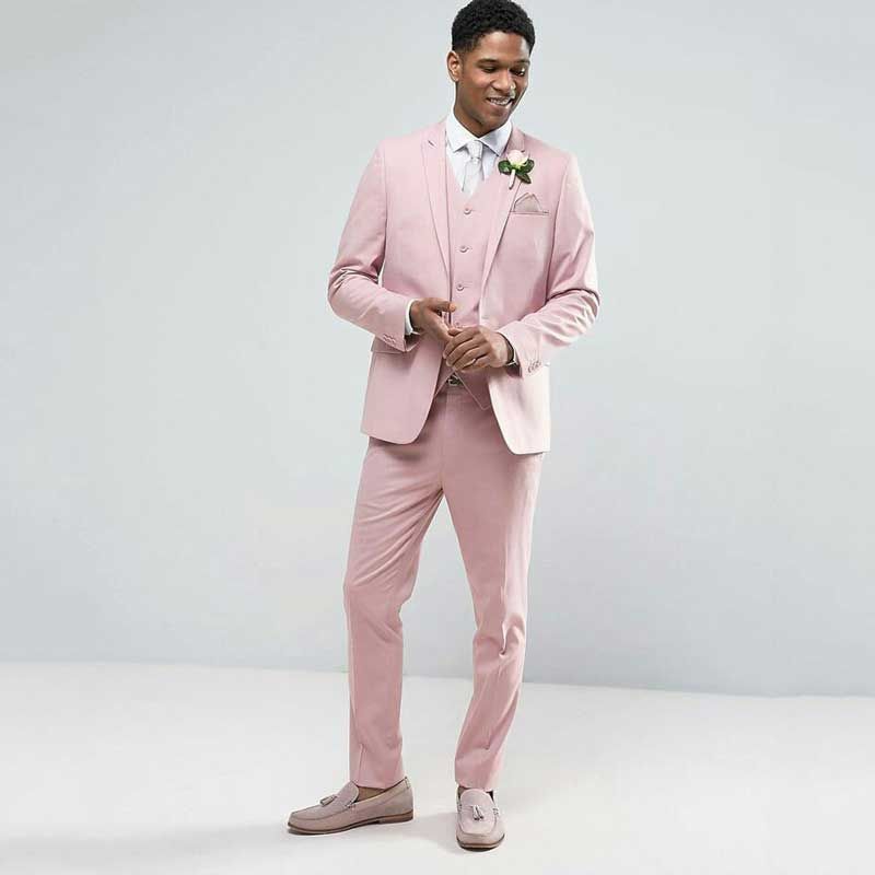 white and pink suit design