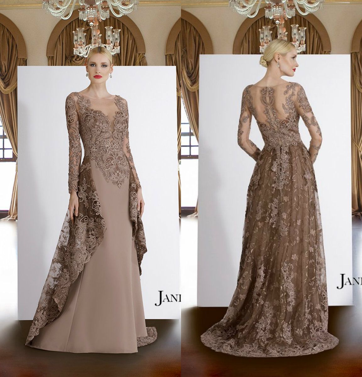 abiti marroni eleganti