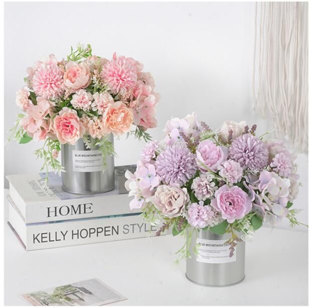 2021 Cheap Price Wedding Flowers 7 Branches Peony Bouquet Artificial