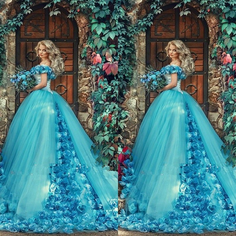Vestidos De Menina Vestidos Quinceanera 2020 Cinderela 3D Handmake Flores Azul Vestido De Baile Vestido De 15 Anos De Debutante Doce 16 Vestidos De Princesa Vestidos Noiva De Enjoyweddinglife, $966,38 | Pt.Dhgate.Com
